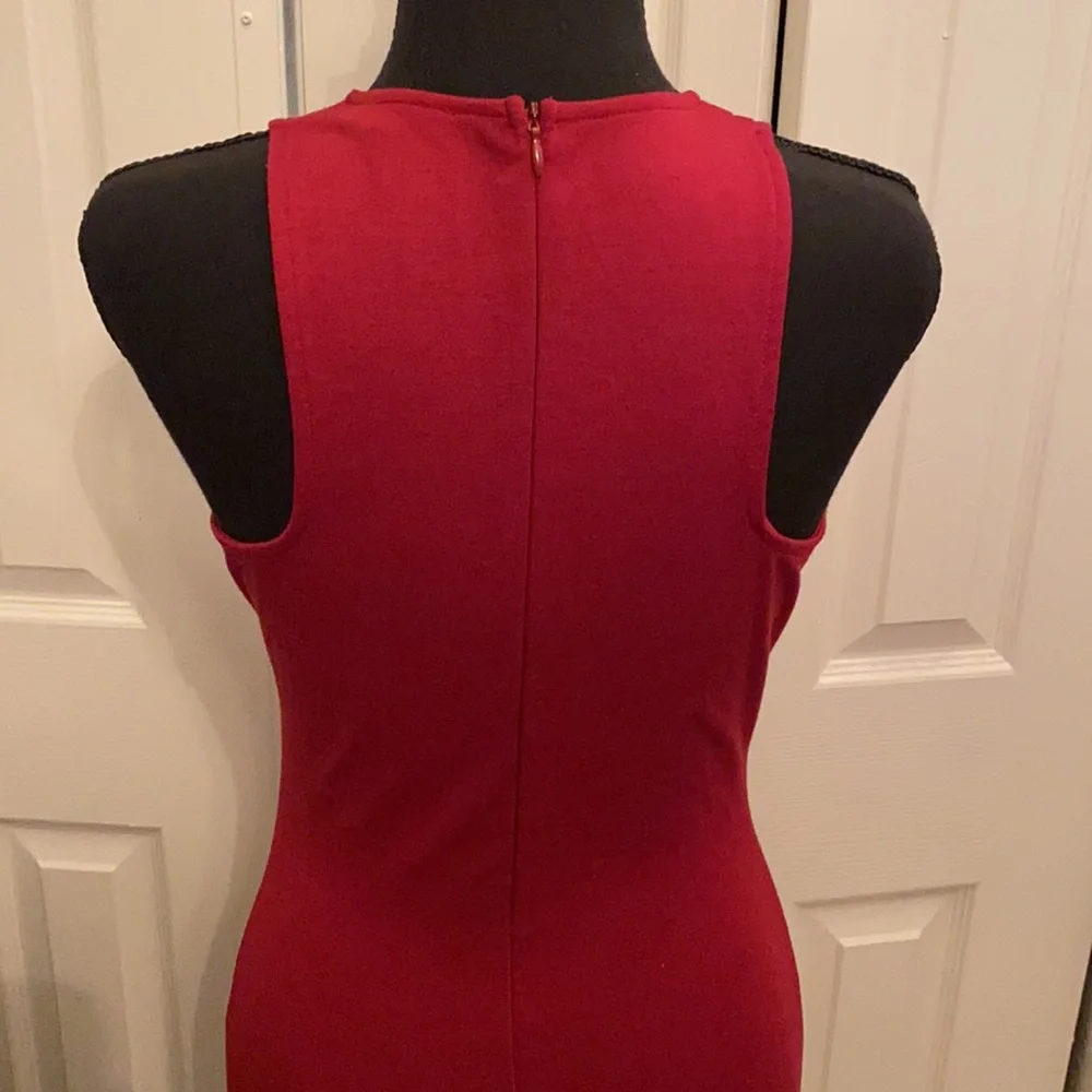 Charlotte Russe | bodycon dress | burgundy | medium - Picture 4 of 5